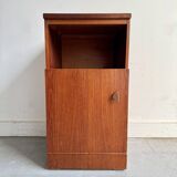 Vintage Bedside Table with Cabinet