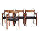 4 of 8 Vintage Armchairs, 1960s, Danish, Teak