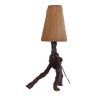Organic lamp in wood and rope 1950