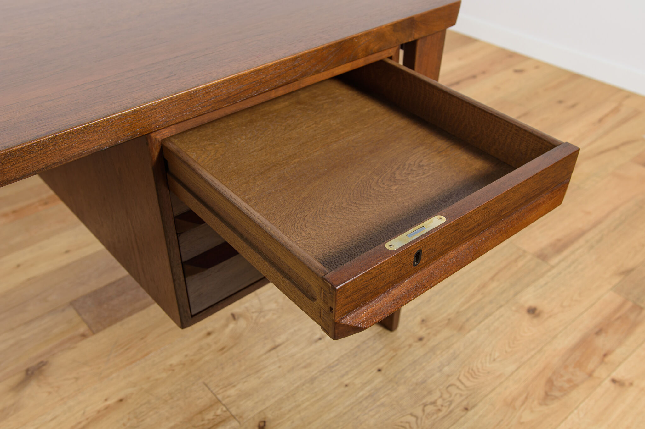 Model 70 desk in teak by Kai Kristiansen for Feldballes Møbelfabrik, Denmark, 1960s