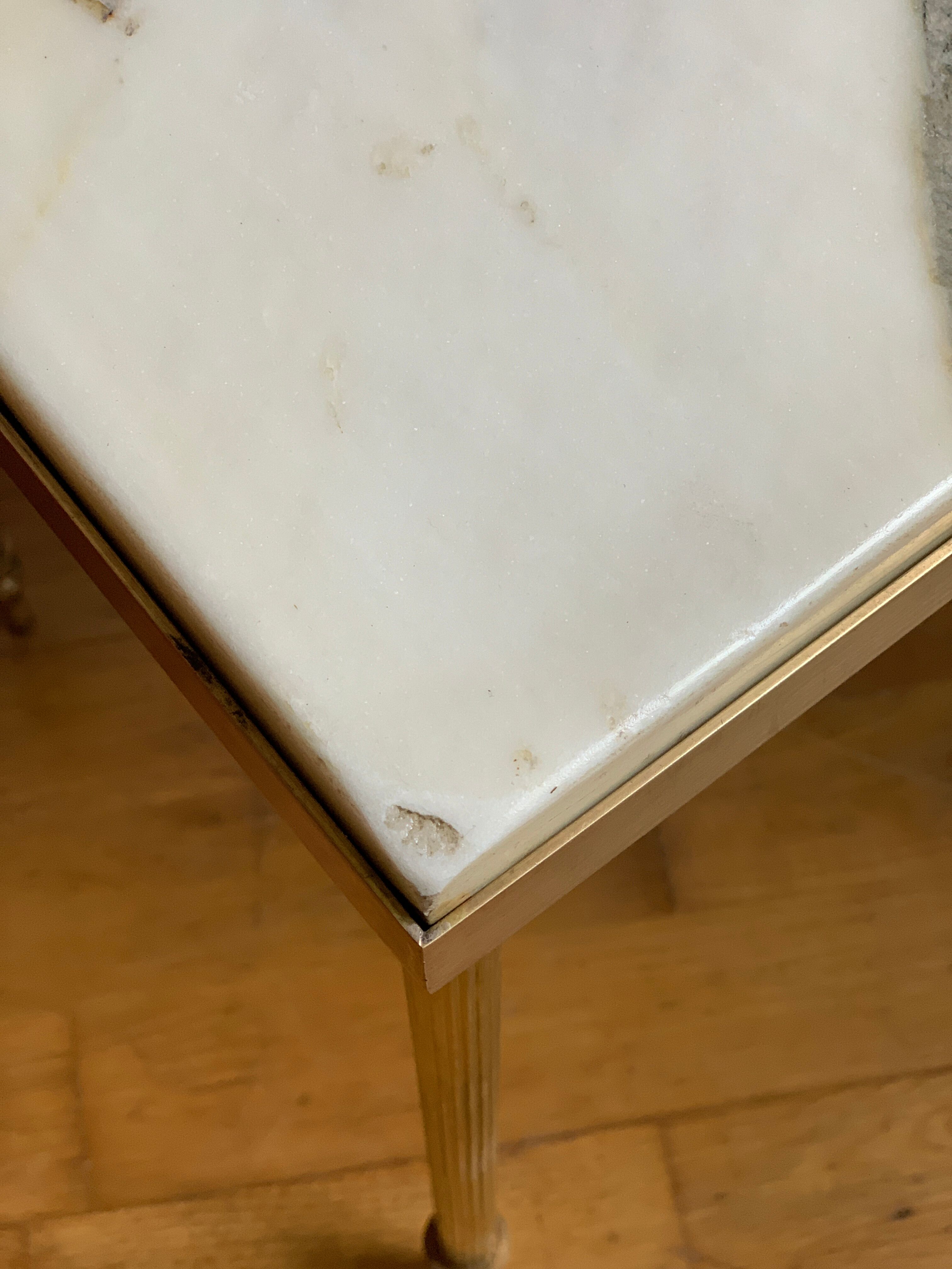 Brass marble coffee table