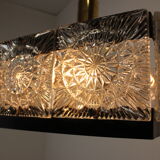 Rare Art Glass Chandelier  Kamenicky Senov, 1970's