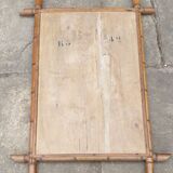 Old bamboo-style wooden mirror