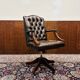 Chaise de bureau Chestfield anglaise marron