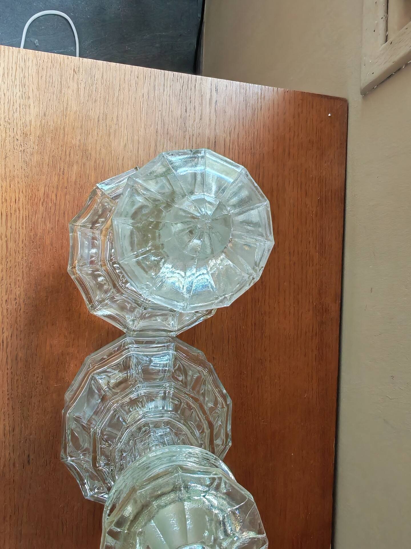 Paire de carafes anciennes 19ème siècle