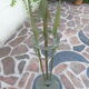 Art deco wrought iron floor lamp with arrows