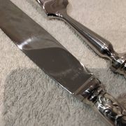 Carving service for 2 pieces, silver-plated metal, Ercuis silversmith, Louis XV style, 29