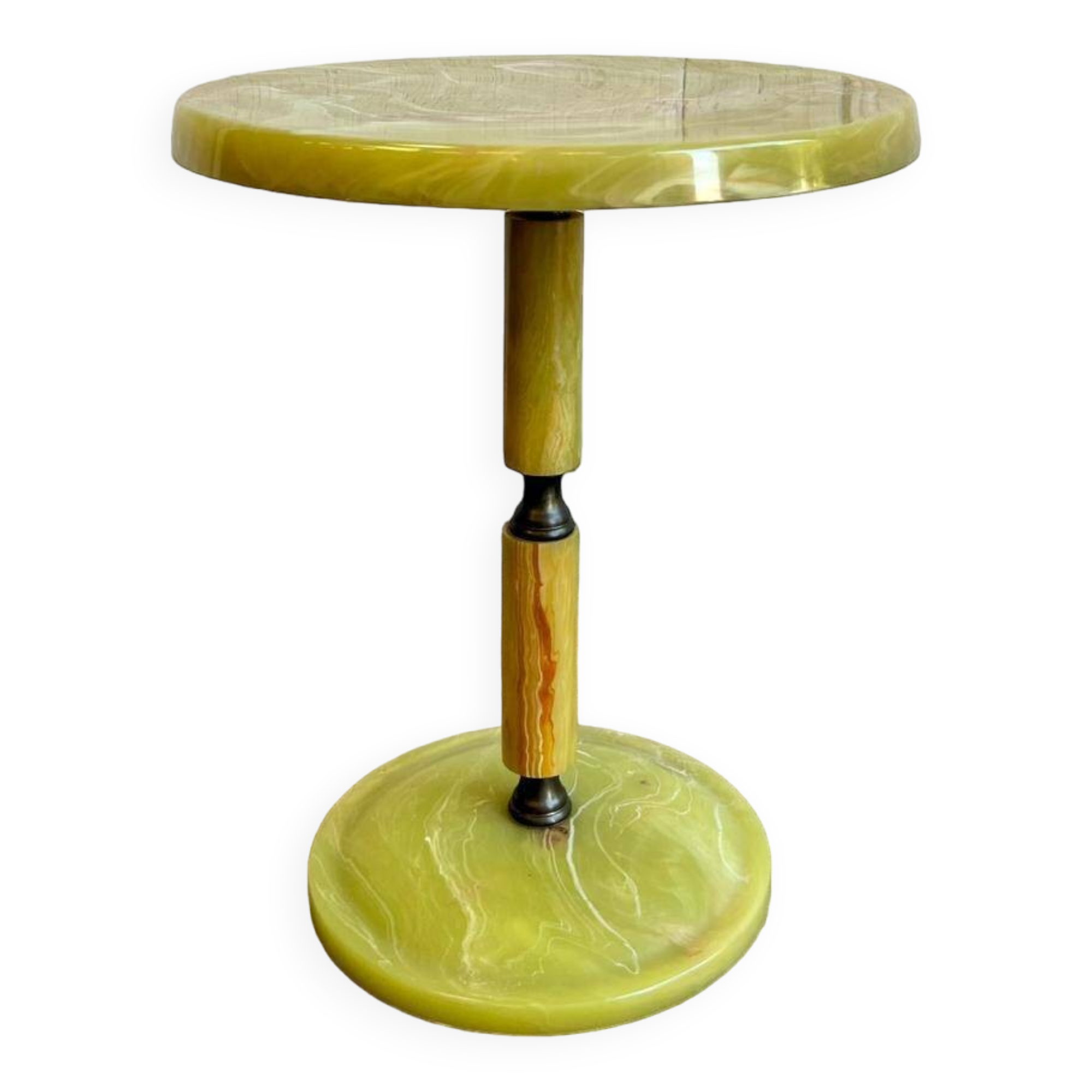 Onyx vintage side table / side table / plant stand