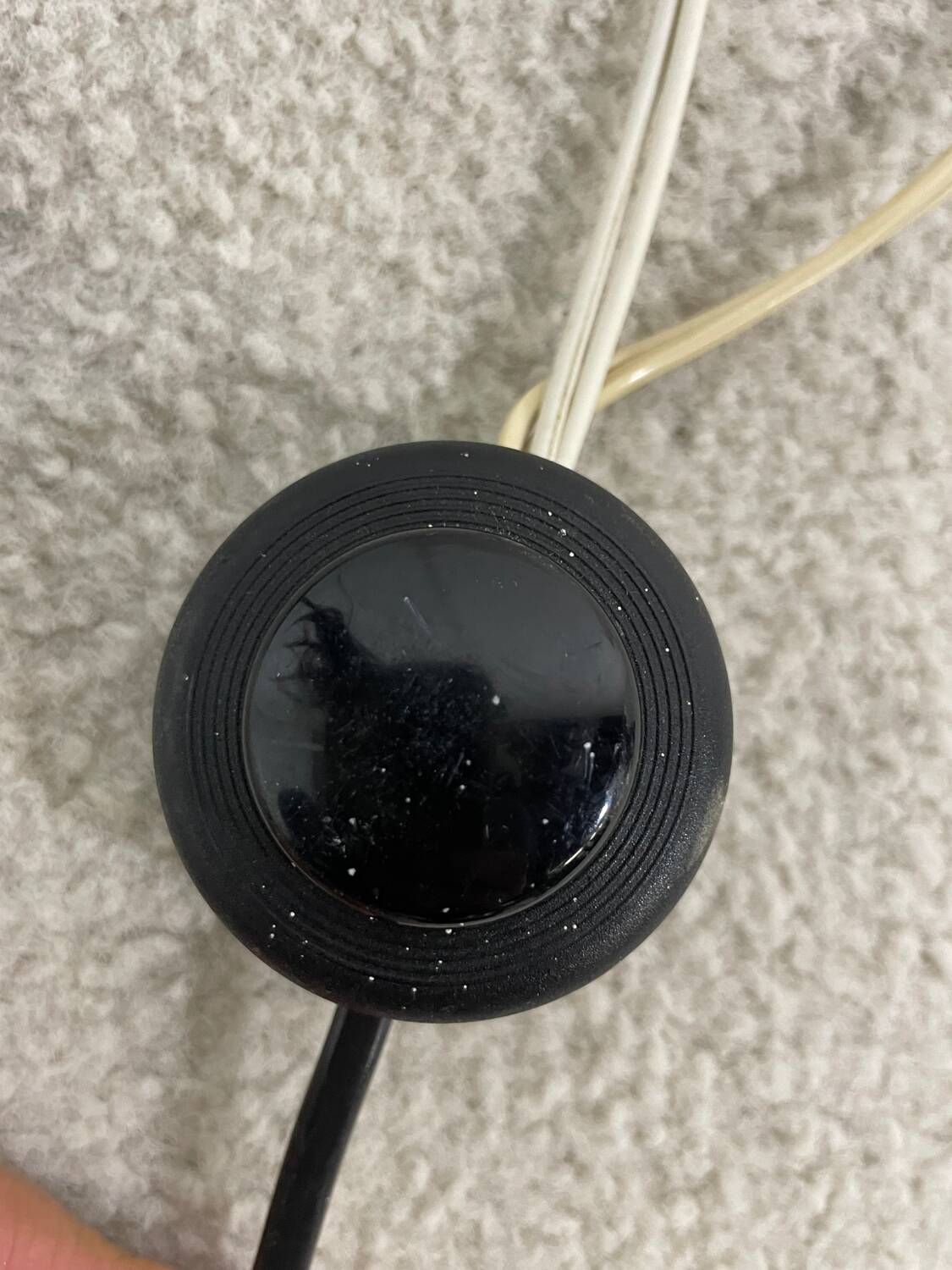 Vintage black metal floor lamp from the 70s