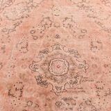 Powder Pink Classic Turkish Vintage Rug, 199x303Cm