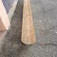 Pair of long benches in natural solid wood, French artisanal craftsmanship.