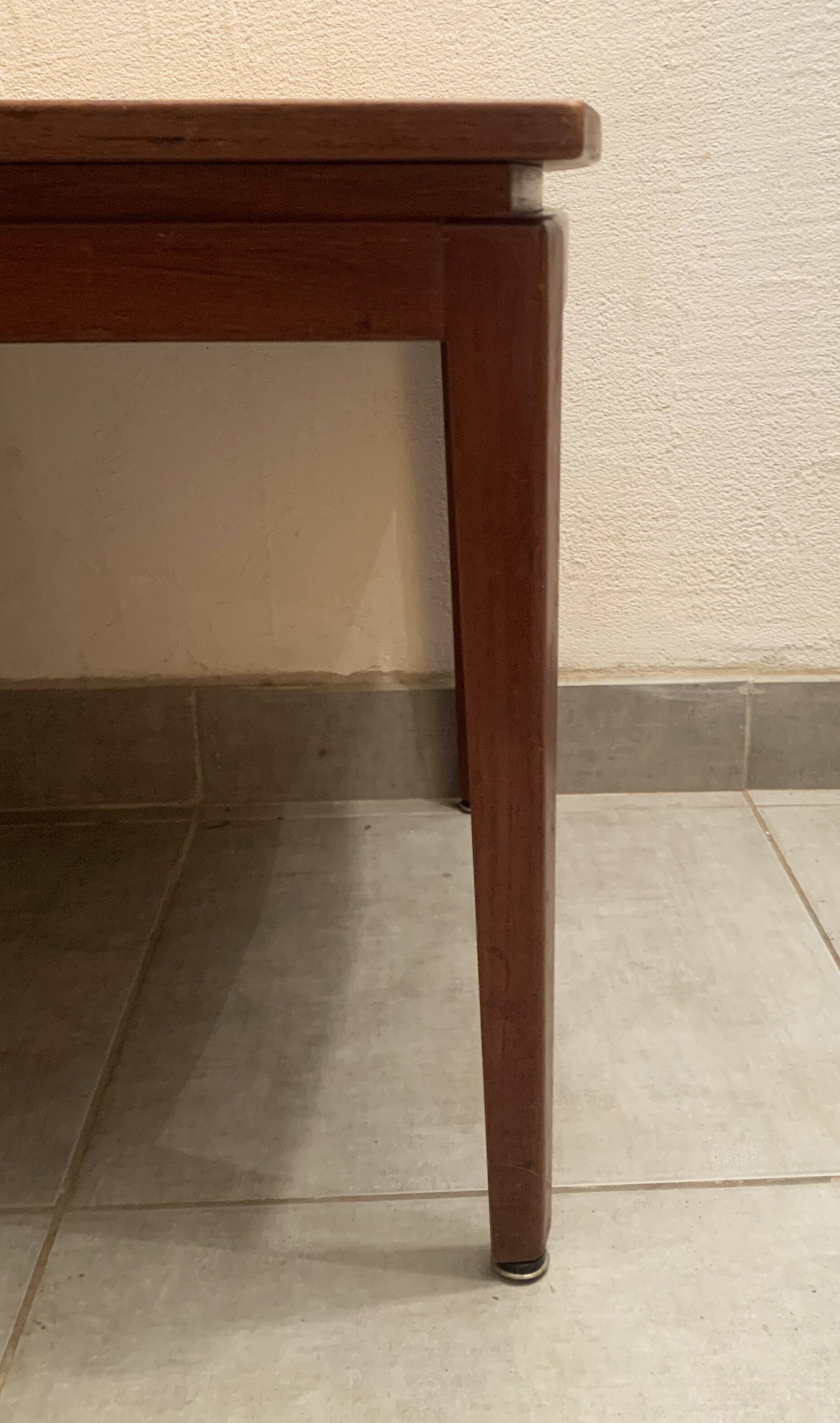 Large Scandinavian teak coffee table from the 60s