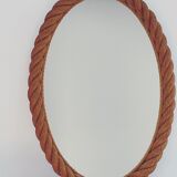 Miroir ovale en corde, 1960s