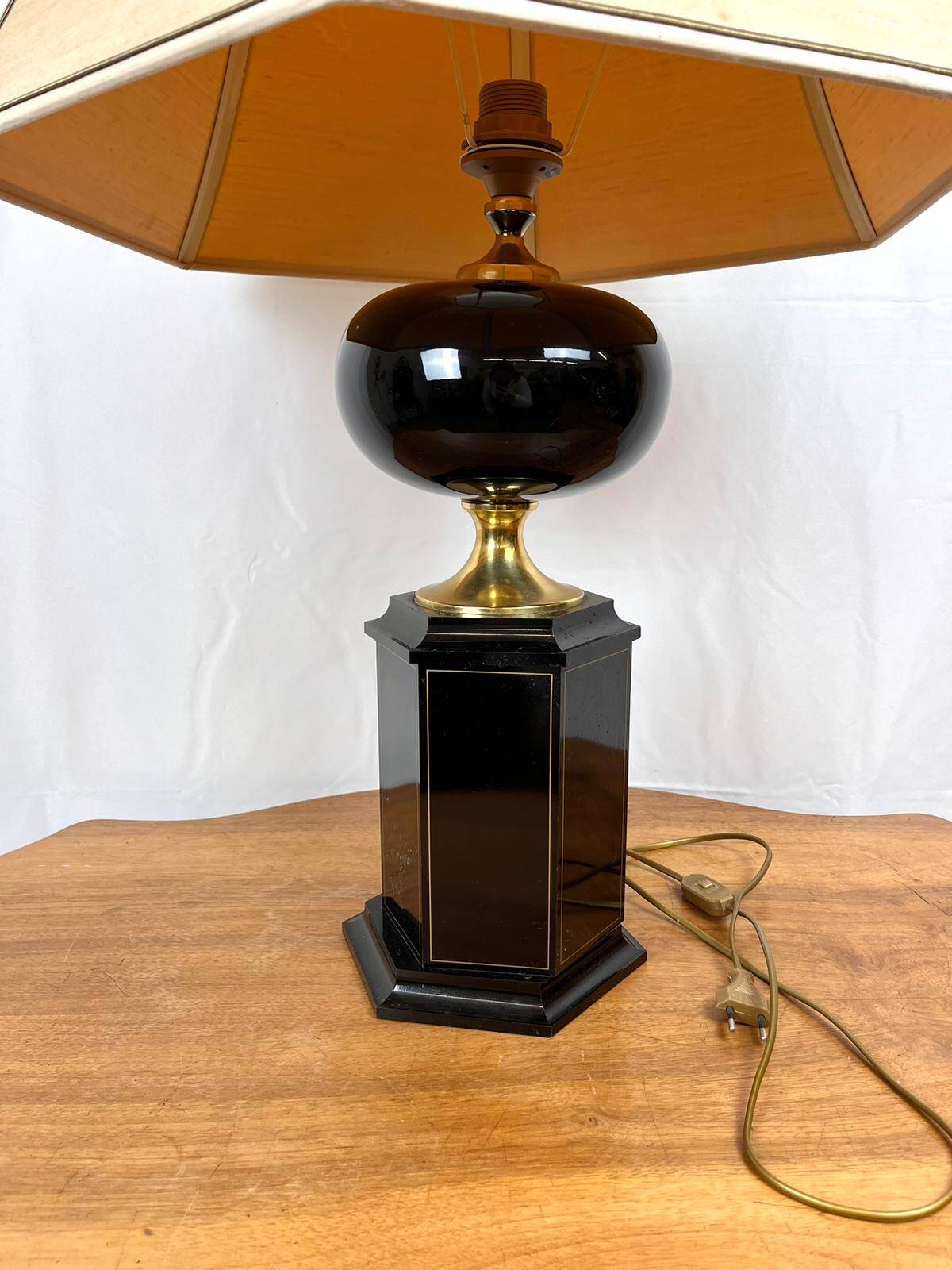 Très grande lampe de bureau Maison Le Dauphin, France, années 1970