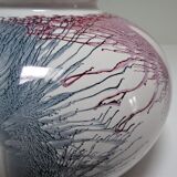 Vase west germany ceramic with projected decoration design 70s