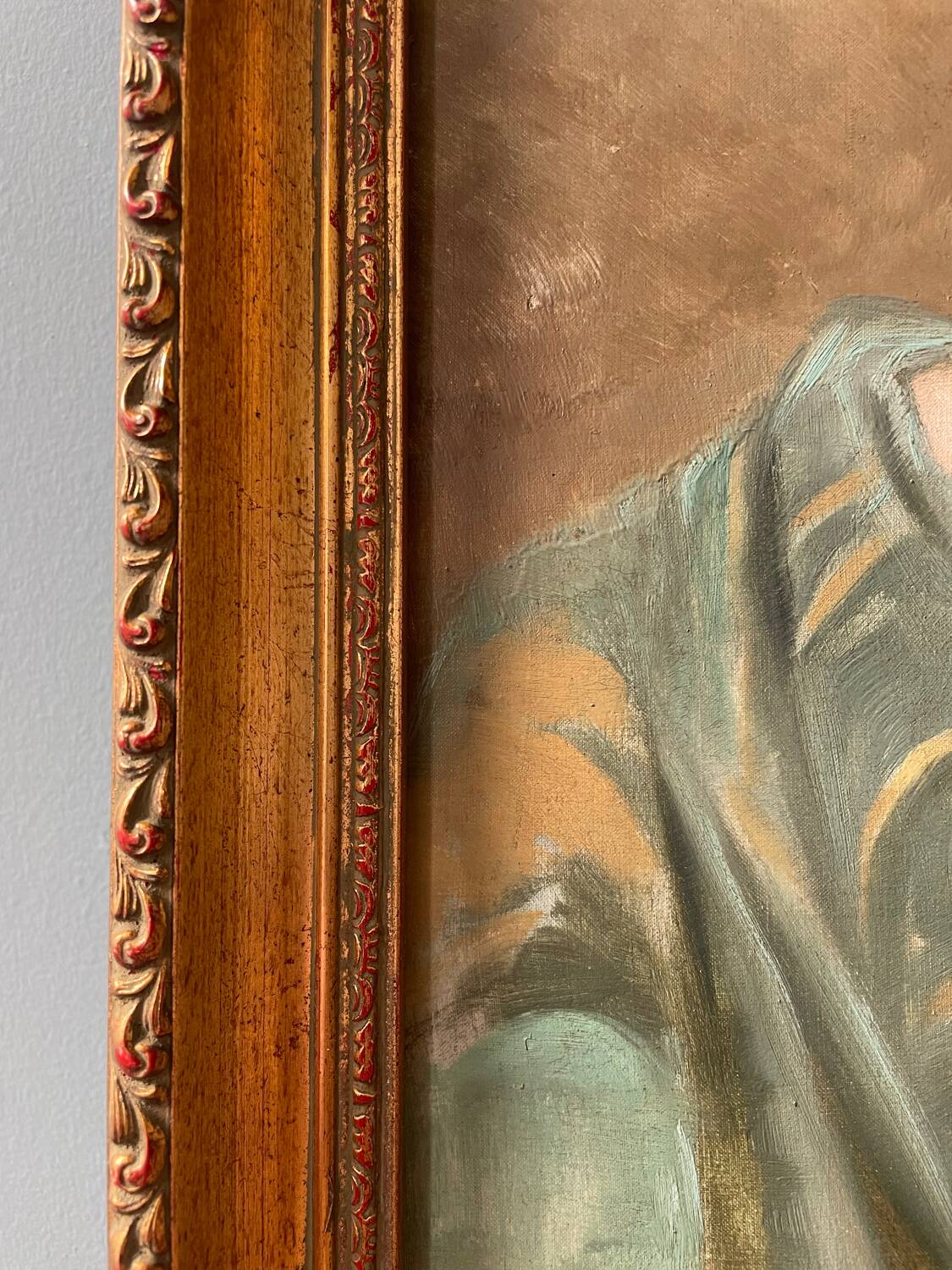 Old painting signed Georges Mouton, early 20th century