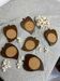 Sous-verres tranche de poire en liège et bois