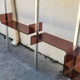 Vintage modular library shelf 6 legs and 14 shelves