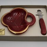 Butter maker and ceramic knife Poët Laval vintage