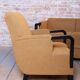 Czech Art Deco Sofas and Lounge Chairs in Beech and Oak attributed to Jindrich Halabala for Up Závody, 1930s, Set of 3