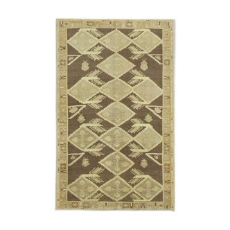 Tapis beige turc noué à la main 160 cm x 255 cm