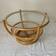 Rattan coffee table