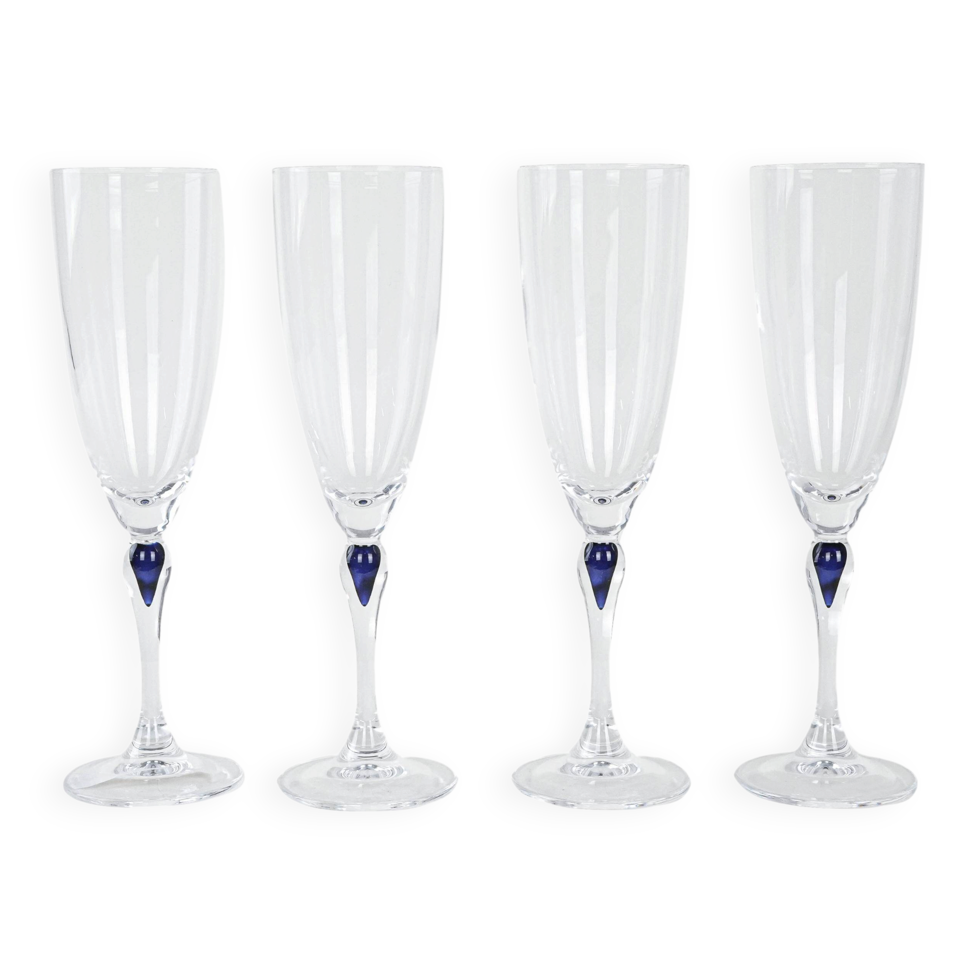 Set of four glasses, Danish design, 1970s, made in Denmark