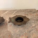 Indian Nepalese Buddhist Bronze Fish Vishnu Candle Holder Lantern