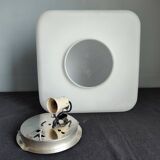 Large square ceiling/wall light in vintage opaline