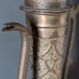 Oriental ewer in brass or copper with handle mid-twentieth
