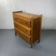 Commode Vintage en Bois à 3 Tiroirs