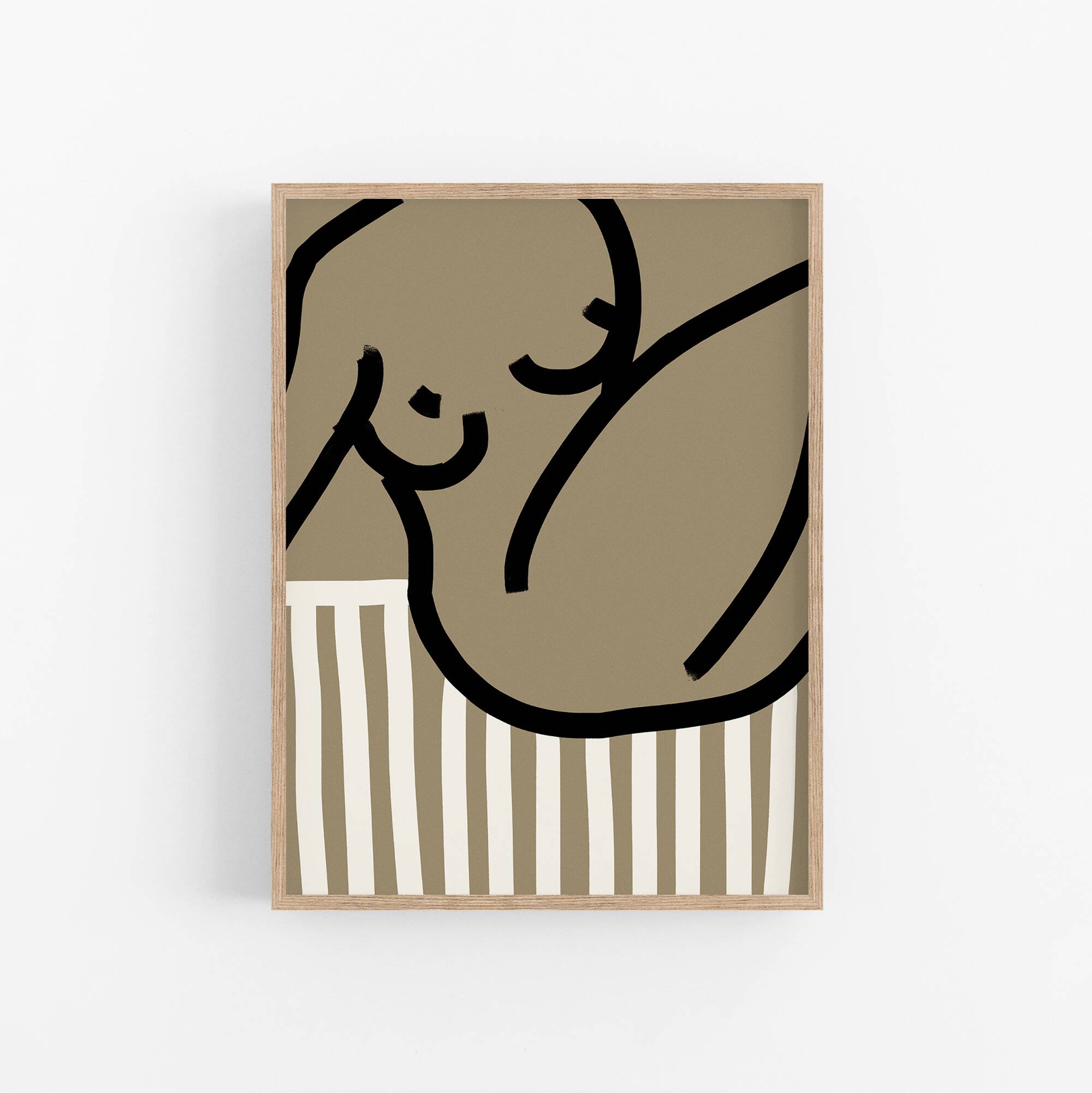 Female figure giclee art print, 50x70cm