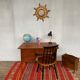 Bureau scandinave teck 1950 1960 vintage rétro ancien - pieds compas - 3 tiroirs - LEGRAND D