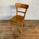 Series Lot of 8 chairs bistro Luterma in light wood Year 1950