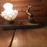 Lampe de chevet avec base en marbre