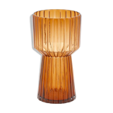 Amber glass vase 29cm