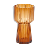 Vase en verre ambre 29cm
