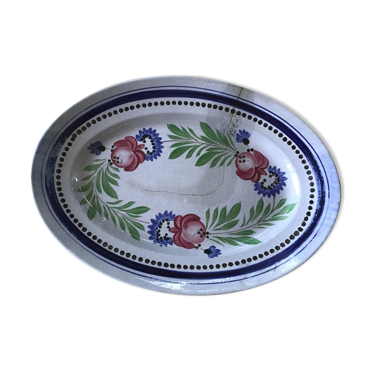 Digoin oval dish, Bellagio model