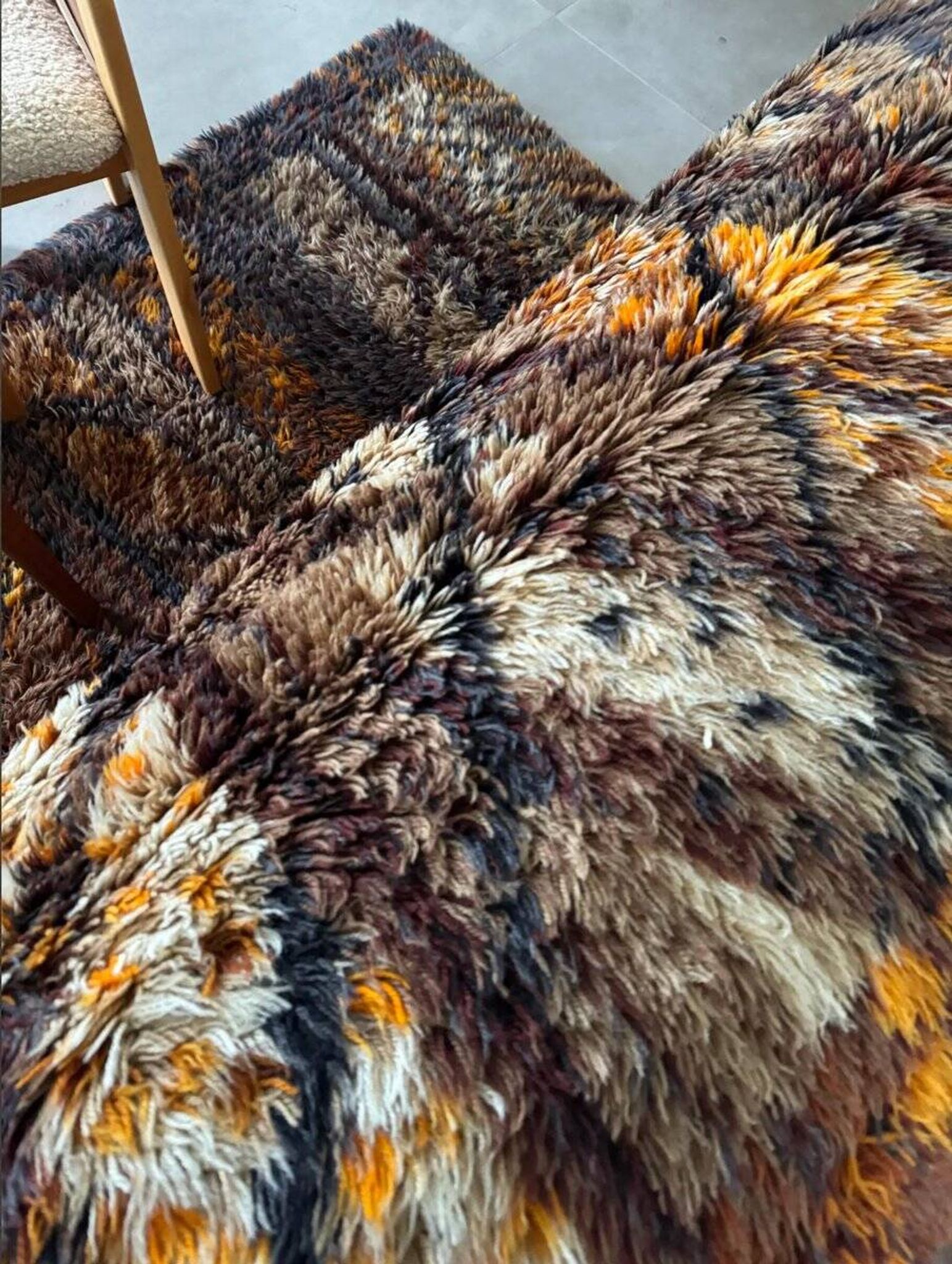Vintage RYA Matta rug by Marianne Richter for Kolmården, sweden 1970s