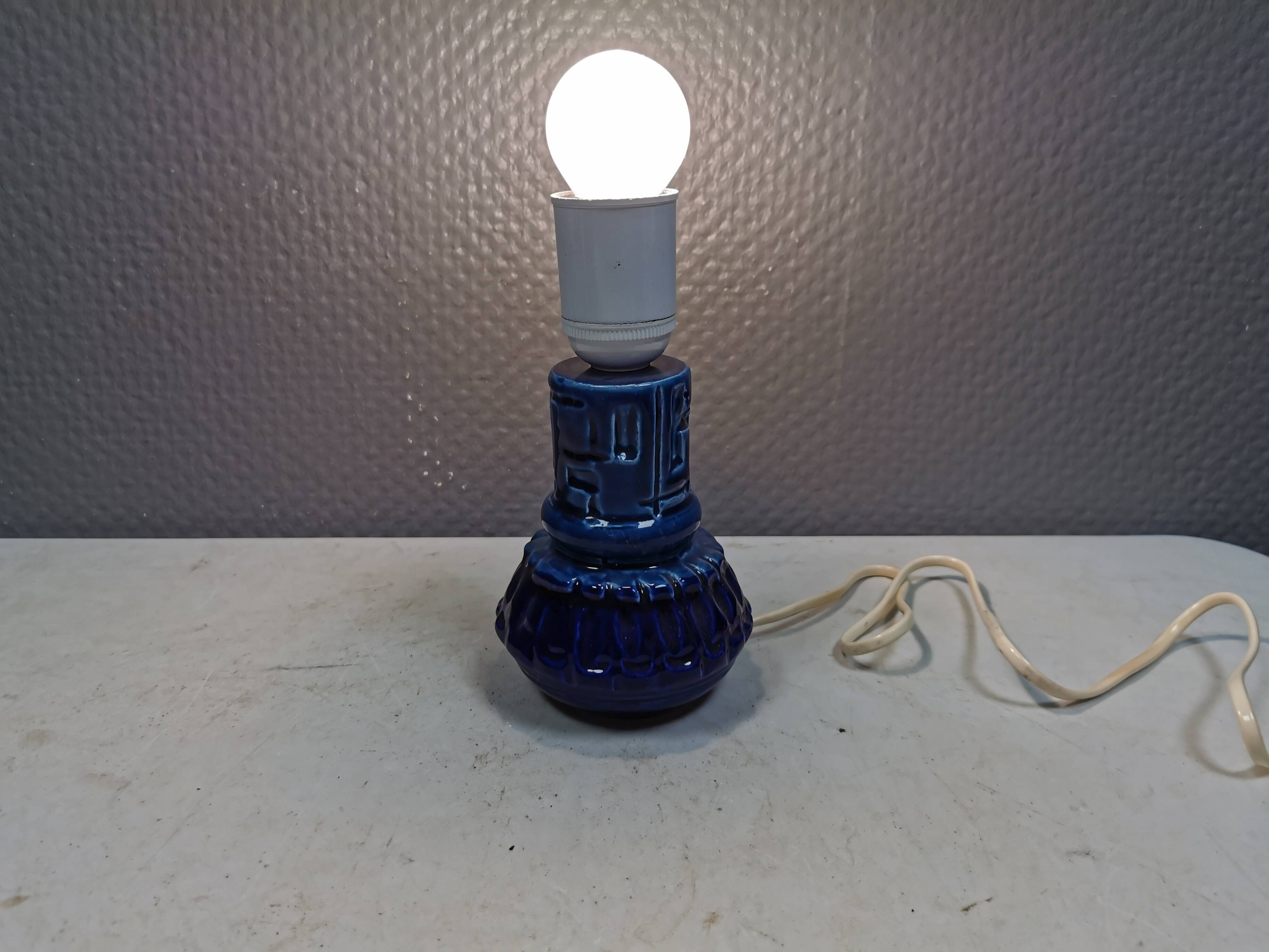 Small ceramic table lamp, Denmark 1970-80s.