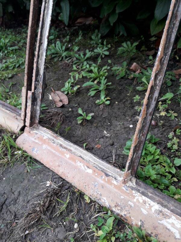 Industrial arched metal windows L73xH110 19th century glass roof