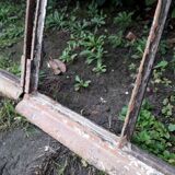 Industrial arched metal windows L73xH110 19th century glass roof