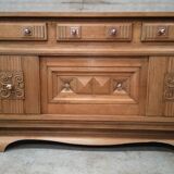 Sideboard buffet oak charles dudouyt art deco 1940