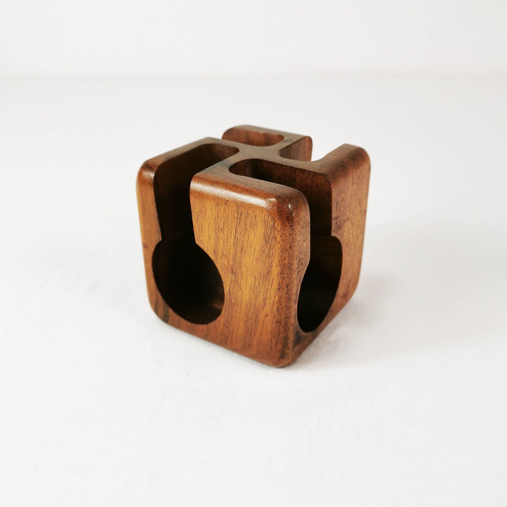 Mid century teak pipe stands, Sweden, 1960s.