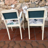 Pair of bridge armchairs