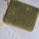 Chaise pliante ancienne velours vert