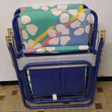 Pair of Vintage Lafuma Folding Camping Chairs