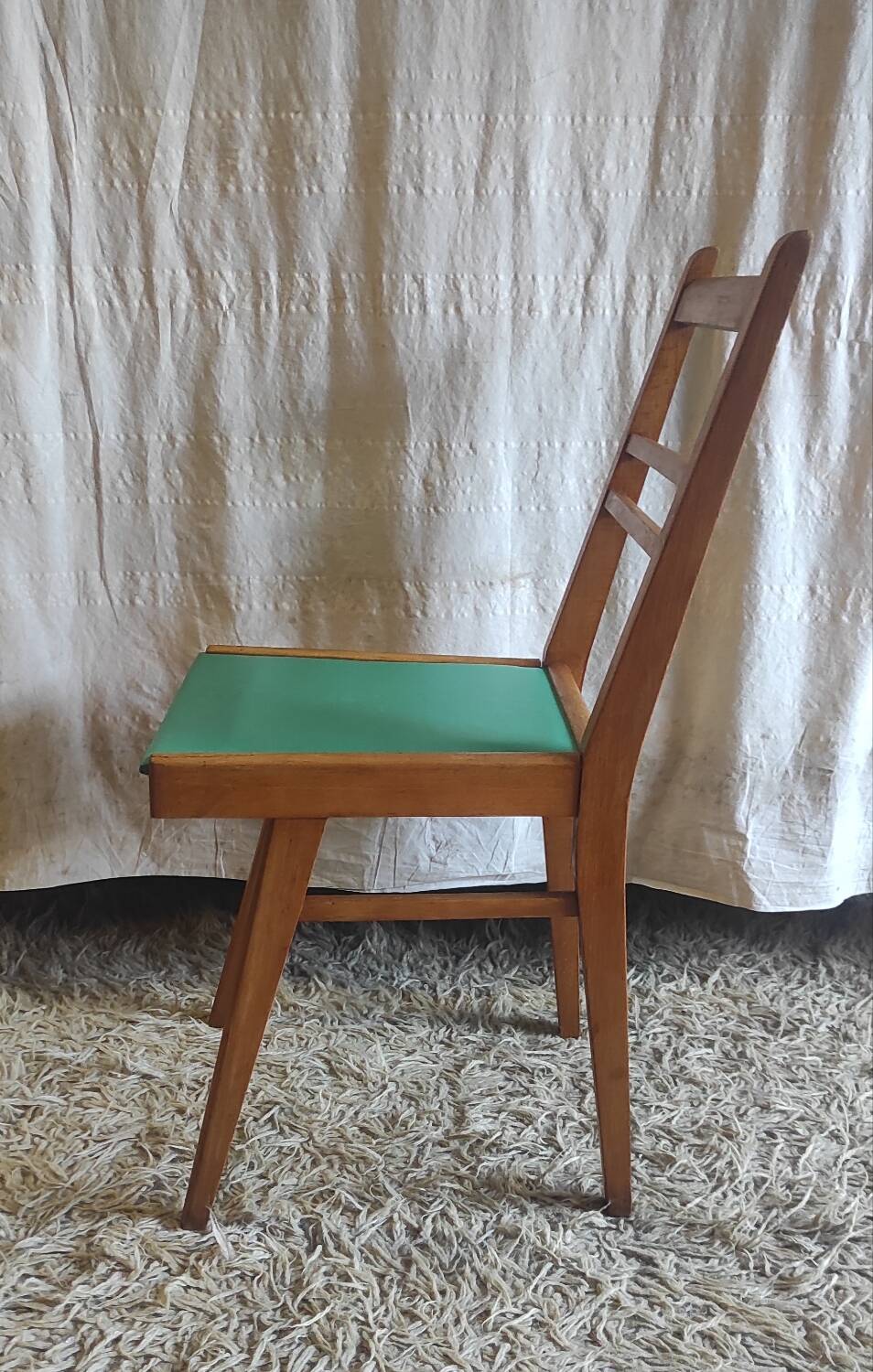 Vintage chair with compass legs - 1950s/60s