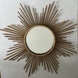 Rattan sun mirror