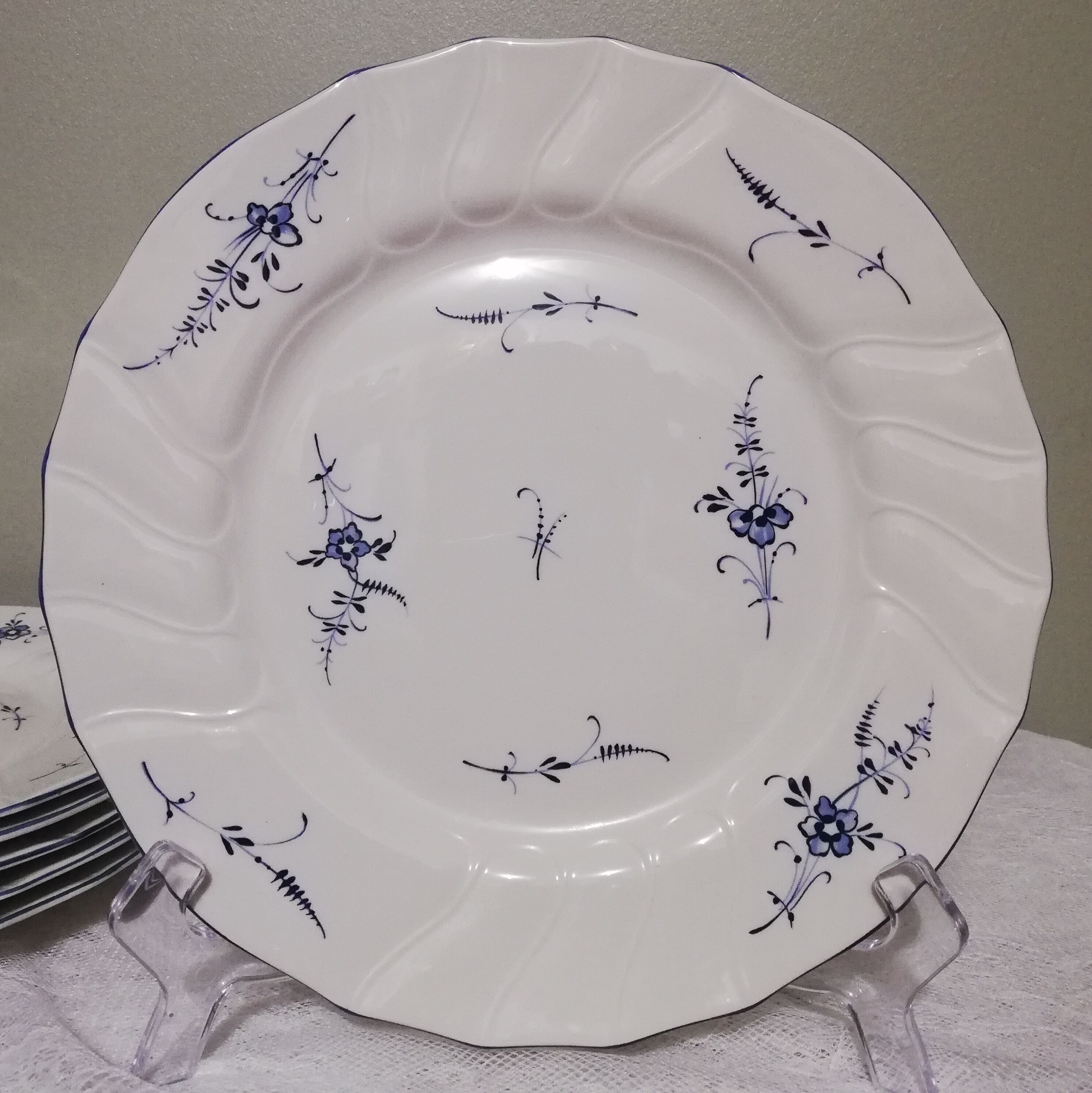 6 flat plates Villeroy and Boch décor "old Luxembourg"